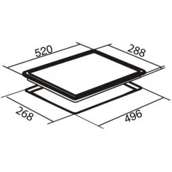 SIA CERH31BL Black 30cm 2 Burner Domino Ceramic Electric Hob With Touch Control -Kitchen Appliance Store 65334528 4