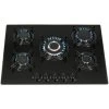 SIA GHG713BL 70cm Black 5 Burner Gas On Glass Hob With Enamel Pan Stands & FFD -Kitchen Appliance Store 65334544 1