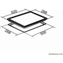 SIA INDH30BL 30cm Black Domino 2 Zone Touch Control Electric Induction Hob -Kitchen Appliance Store 65334602 4