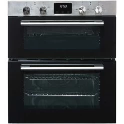 SIA DO111SS 60cm Stainless Steel Built Under Electric Double True Fan Oven