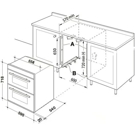 SIA DO111SS 60cm Stainless Steel Built Under Electric Double True Fan Oven 6 SIA DO111SS 60cm Stainless Steel Built Under Electric Double True Fan Oven - Image 4