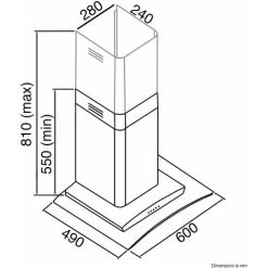 SIA 60cm Stainless Steel Touch Control LED Edge Lit Curved Glass Cooker Hood Fan 10 SIA 60cm Stainless Steel Touch Control LED Edge Lit Curved Glass Cooker Hood Fan -Kitchen Appliance Store 65334653 4