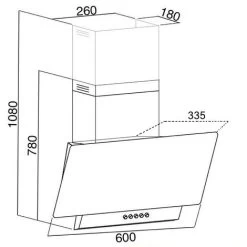 SIA EAG61WH 60cm White Angled Chimney Cooker Hood Kitchen Extractor Fan 10 SIA EAG61WH 60cm White Angled Chimney Cooker Hood Kitchen Extractor Fan -Kitchen Appliance Store 65334659 4