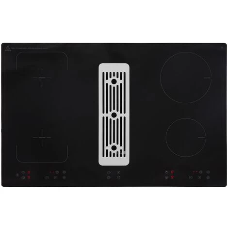 SIA 80cm Black Induction Hob With Built In Downdraft Extractor Fan & Filter 4 SIA 80cm Black Induction Hob With Built In Downdraft Extractor Fan & Filter - Image 2