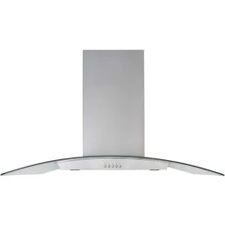 90cm Island Cooker Hood Kitchen Extractor Fan In Stainless Steel - SIA ICH90SS
