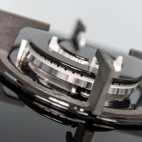 SIA GHG703BL 70cm Black 5 Burner Gas On Glass Hob With Cast Iron Pan Stands 5 SIA GHG703BL 70cm Black 5 Burner Gas On Glass Hob With Cast Iron Pan Stands - Image 3