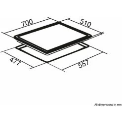 SIA GHG703BL 70cm Black 5 Burner Gas On Glass Hob With Cast Iron Pan Stands 10 SIA GHG703BL 70cm Black 5 Burner Gas On Glass Hob With Cast Iron Pan Stands -Kitchen Appliance Store 65334720 4