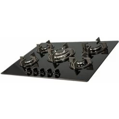 SIA GHG703BL 70cm Black 5 Burner Gas On Glass Hob With Cast Iron Pan Stands 11 SIA GHG703BL 70cm Black 5 Burner Gas On Glass Hob With Cast Iron Pan Stands -Kitchen Appliance Store 65334720 5