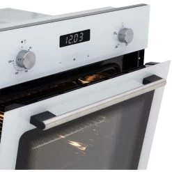 SIA SO103WH 60cm White Built In Single Electric True Fan Oven With Digital Timer -Kitchen Appliance Store 65334740 3