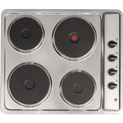 SIA PHP601SS 60cm Stainless Steel Solid Plate 4 Zone Electric Easy Clean Hob -Kitchen Appliance Store 65334749 5