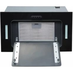 SIA UCG52BL 52cm Black Glass Built In Under Canopy Kitchen Cupboard Cooker Hood -Kitchen Appliance Store 65334756 5
