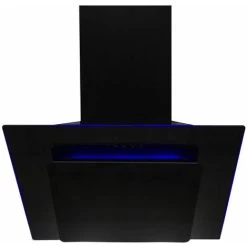SIA AGE71BL 70cm Black 3 Colour LED Edge Lit Angled Glass Cooker Hood Extractor -Kitchen Appliance Store 65334758 5