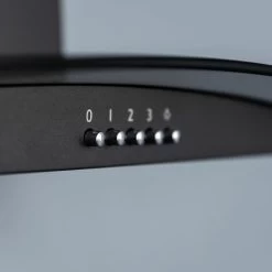 SIA CGH80BL 80cm Curved Glass Chimney Cooker Hood Extractor Fan In Black -Kitchen Appliance Store 65334765 3