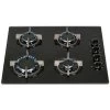 SIA GHG602BL 60cm 4 Burner Gas On Glass Hob In Black With Cast Iron Pan Stands 1 SIA GHG602BL 60cm 4 Burner Gas On Glass Hob In Black With Cast Iron Pan Stands -Kitchen Appliance Store 65334776 1