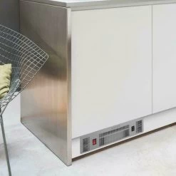 SIA PLH1 2kW Stainless Steel Slimline Electric Kitchen Plinth Heater -Kitchen Appliance Store 65334793 3