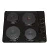 SIA PHP601BL 60cm Black 4 Zone Electric Solid Plate Easy Clean Side Control Hob 1 SIA PHP601BL 60cm Black 4 Zone Electric Solid Plate Easy Clean Side Control Hob -Kitchen Appliance Store 65334795 1