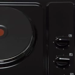 SIA PHP601BL 60cm Black 4 Zone Electric Solid Plate Easy Clean Side Control Hob -Kitchen Appliance Store 65334795 3