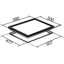 SIA PHP601BL 60cm Black 4 Zone Electric Solid Plate Easy Clean Side Control Hob -Kitchen Appliance Store 65334795 4