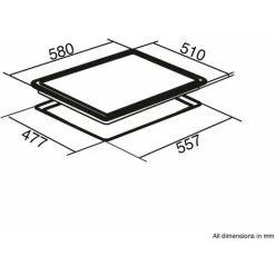 SIA R7 60cm Black 4 Burner Gas On Glass Kitchen Hob With Cast Iron Pan Stands 10 SIA R7 60cm Black 4 Burner Gas On Glass Kitchen Hob With Cast Iron Pan Stands -Kitchen Appliance Store 65334799 4