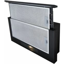 SIA TSH60BL 60cm Black Telescopic Integrated Cooker Hood Kitchen Extractor Fan -Kitchen Appliance Store 65334809 2