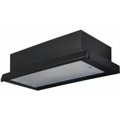 SIA TSH60BL 60cm Black Telescopic Integrated Cooker Hood Kitchen Extractor Fan -Kitchen Appliance Store 65334809 5