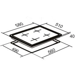 SIA CERH60BL 60cm 4 Zone Touch Control Electric Ceramic Hob In Black 10 SIA CERH60BL 60cm 4 Zone Touch Control Electric Ceramic Hob In Black -Kitchen Appliance Store 65334825 4