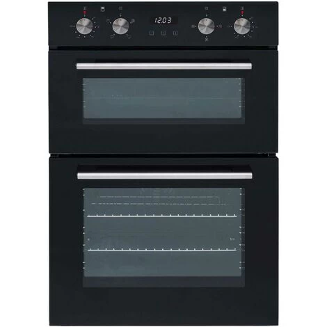 SIA DO102 60cm Black Built In Double Electric True Fan Oven With Digital Timer 3 SIA DO102 60cm Black Built In Double Electric True Fan Oven With Digital Timer