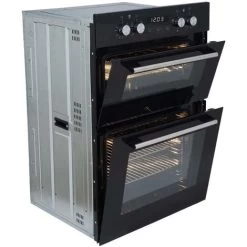 SIA DO102 60cm Black Built In Double Electric True Fan Oven With Digital Timer 10 SIA DO102 60cm Black Built In Double Electric True Fan Oven With Digital Timer -Kitchen Appliance Store 65334829 4