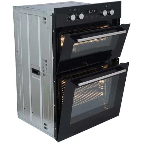 SIA DO102 60cm Black Built In Double Electric True Fan Oven With Digital Timer 6 SIA DO102 60cm Black Built In Double Electric True Fan Oven With Digital Timer - Image 4
