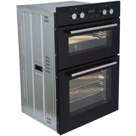 SIA DO102 60cm Black Built In Double Electric True Fan Oven With Digital Timer 7 SIA DO102 60cm Black Built In Double Electric True Fan Oven With Digital Timer - Image 5