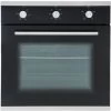 SIA SO101 60cm Black Built In Multi Function Electric Single True Fan Oven -Kitchen Appliance Store 65334850 1