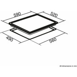SIA INDH61BL 60cm ECO 13 Amp Plug In 4 Zone Touch Control Induction Hob In Black -Kitchen Appliance Store 65896116 4