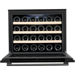 Edesa ART29647 60cm Built In Column Black Glass Wine Cooler -Kitchen Appliance Store 67707158 3
