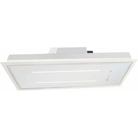 ViandPro - Aria Flush Fit Ceiling Hood 90 X 30 Black - White Glass / White Frame 5 ViandPro - Aria Flush Fit Ceiling Hood 90 X 30 Black - White Glass / White Frame - Image 3