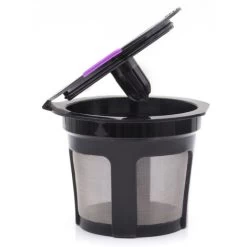 Reusable K Cups For Keurig, Universal Refillable Coffee Filters For Single Serve Coffee Maker, 3-Pack Of Reusable Pods, Black -Kitchen Appliance Store 68106291 4