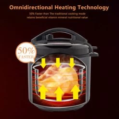 1000W Push-button Stainless Steel Electric Pressure Cooker 13 In 1 Cooking Mode, Stainless Steel Color - B -Kitchen Appliance Store 68154259 3