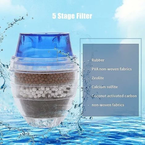 Faucet Water Filter Purifier Kitchen Faucet Filtration Activated Carbon Removes Chlorine Fluoride Heavy Metals Hard Water Softener 4 Faucet Water Filter Purifier Kitchen Faucet Filtration Activated Carbon Removes Chlorine Fluoride Heavy Metals Hard Water Softener - Image 2