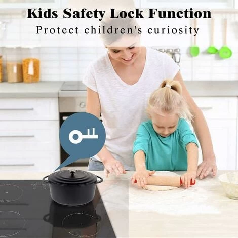 Induction Hob, 4 Zones Built-in Electric Hob 60cm Induction Cooker 6400w Touch Control, Child-safety Lock, Stop&go Function, Hard Wire, No Plug Included 7 Induction Hob, 4 Zones Built-in Electric Hob 60cm Induction Cooker 6400w Touch Control, Child-safety Lock, Stop&go Function, Hard Wire, No Plug Included - Image 5