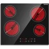 Ceramic Hob, Karinear 60cm Built-in 4 Zones Electric Hob With Touch Control 6000W, Hard Wired, No Plug Included 2 Ceramic Hob, Karinear 60cm Built-in 4 Zones Electric Hob With Touch Control 6000W, Hard Wired, No Plug Included -Kitchen Appliance Store 72566708 1