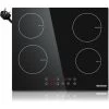 Karinear Plug In Induction Hob, 60cm 4 Zones Electric Hob With Touch Control, Black Vitro Ceramic Glass 2 Karinear Plug In Induction Hob, 60cm 4 Zones Electric Hob With Touch Control, Black Vitro Ceramic Glass -Kitchen Appliance Store 72566726 1