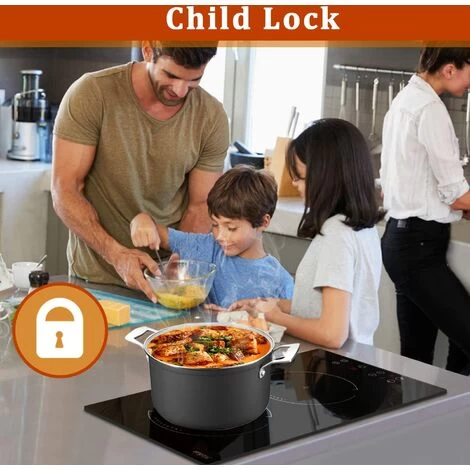 2 Zone Induction Hob, Hobsir Electric Hob 30cm, Built-in Induction Cooker, Touch Control, 9 Heating Levels, Safety Lock, Timer, 3500W, Hard Wire, No Plug Included 7 2 Zone Induction Hob, Hobsir Electric Hob 30cm, Built-in Induction Cooker, Touch Control, 9 Heating Levels, Safety Lock, Timer, 3500W, Hard Wire, No Plug Included - Image 5