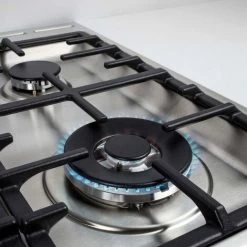 70cm Gas Hob In Stainless Steel, 5 Burner, Cast Iron Supports - Hisense GM773XF -Kitchen Appliance Store 77539507 3
