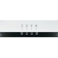 Hotpoint Angled Cooker Hood Kitchen Extractor Fan In Black / SS - PHVP 6.6F LM K -Kitchen Appliance Store 78211309 3