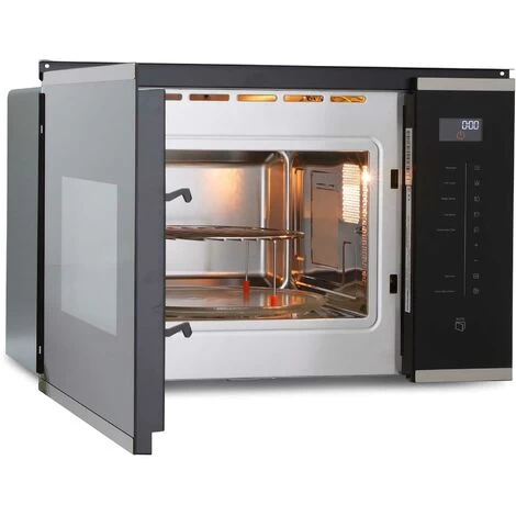 Built-in Microwave Oven With Grill In Black, 25L 900W - Montpellier MWBI73B 4 Built-in Microwave Oven With Grill In Black, 25L 900W - Montpellier MWBI73B - Image 2