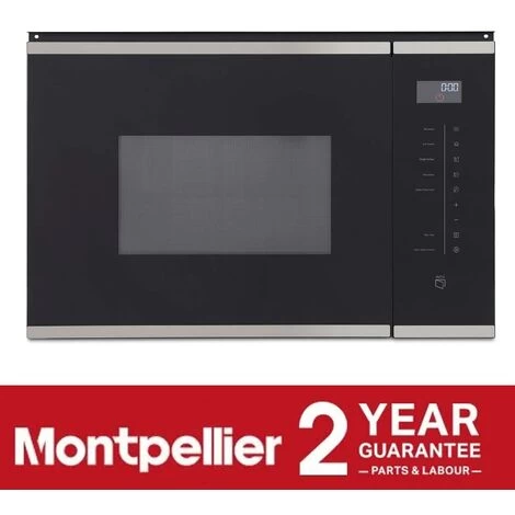 Built-in Microwave Oven With Grill In Black, 25L 900W - Montpellier MWBI73B 7 Built-in Microwave Oven With Grill In Black, 25L 900W - Montpellier MWBI73B - Image 5