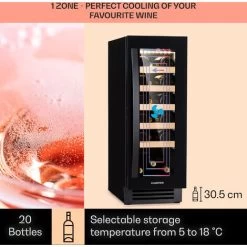 Klarstein Vinovilla 20 Built-In Wine Fridge 50l / 20 Bottles Glass Door Stainless Steel 9 Klarstein Vinovilla 20 Built-In Wine Fridge 50l / 20 Bottles Glass Door Stainless Steel -Kitchen Appliance Store 88779318 3