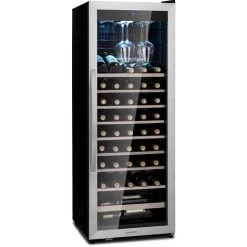 Klarstein Vinamour 46 Uno Wine Refrigerator 1 Zone 155 L/46 Fl. 4-18 °C Stainless Steel