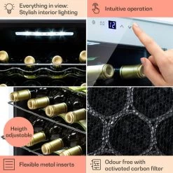 Klarstein Shiraz 16 Quartz Wine Fridge 42l Touch Control Panel 160 W 5-18 °C 11 Klarstein Shiraz 16 Quartz Wine Fridge 42l Touch Control Panel 160 W 5-18 °C -Kitchen Appliance Store 92512589 5