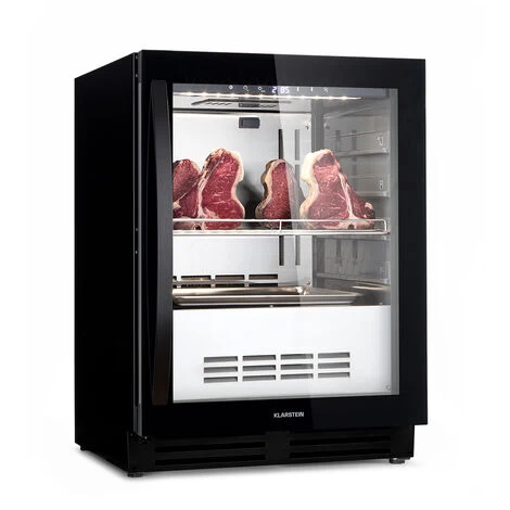 Klarstein Steakhouse Pro 98 Onyx Meat Aging Cabinet 1 Zone 98 L 1-25°C Touch Panorama 3 Klarstein Steakhouse Pro 98 Onyx Meat Aging Cabinet 1 Zone 98 L 1-25°C Touch Panorama