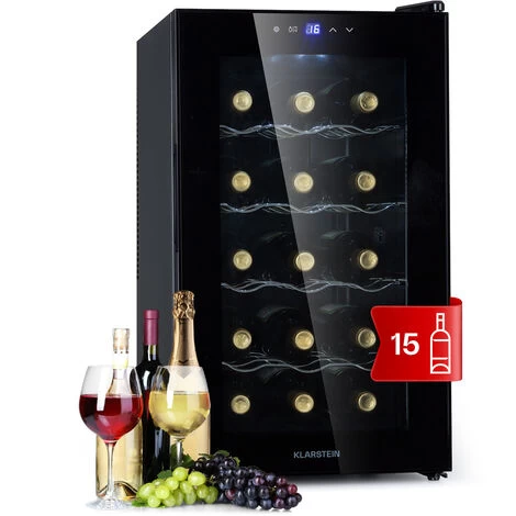 Klarstein Barolo 15 Uno Wine Fridge 48 Ltr 15 Bottles 11-18°C SingleZone 3 Klarstein Barolo 15 Uno Wine Fridge 48 Ltr 15 Bottles 11-18°C SingleZone